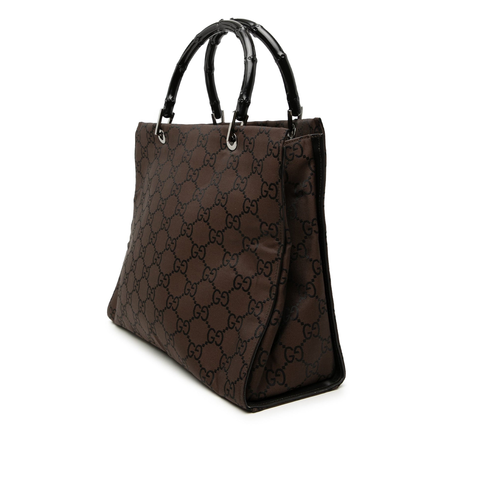 GG Nylon Bamboo Handbag