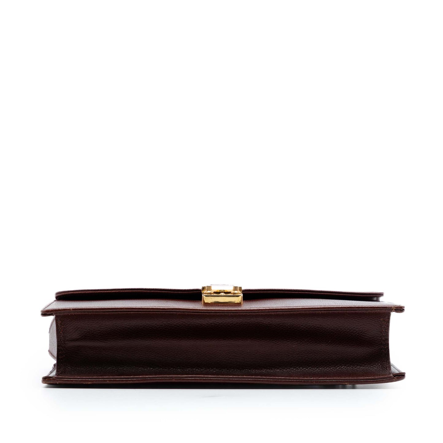 Grained Calfskin Flap Clutch