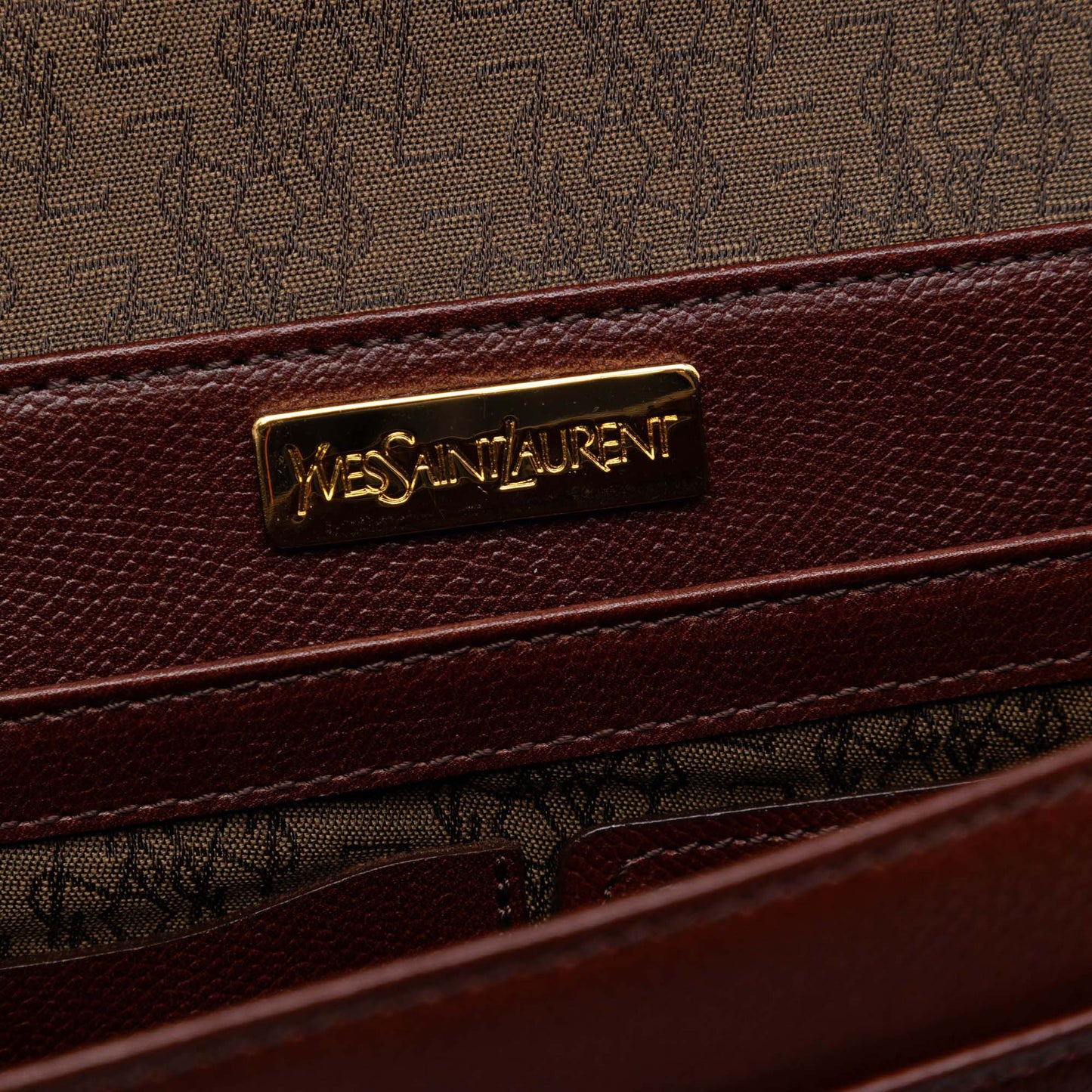 Grained Calfskin Flap Clutch