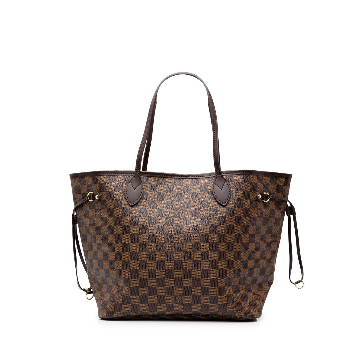Louis Vuitton Damier Ebene Neverfull MM — Brown