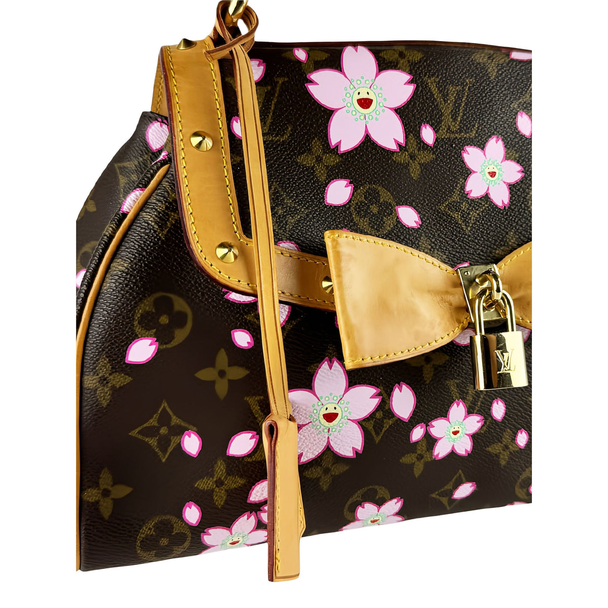 Louis Vuitton Takashi Murakami Monogram Cherry Blossom Sac Retro — Brown