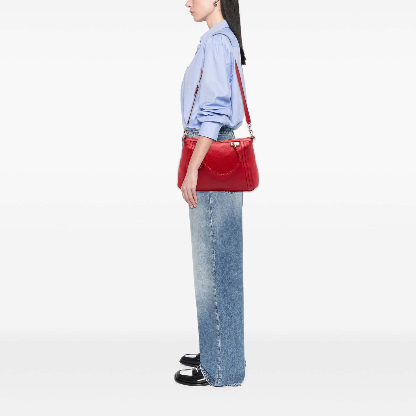 Gucci Calfskin Bella Satchel