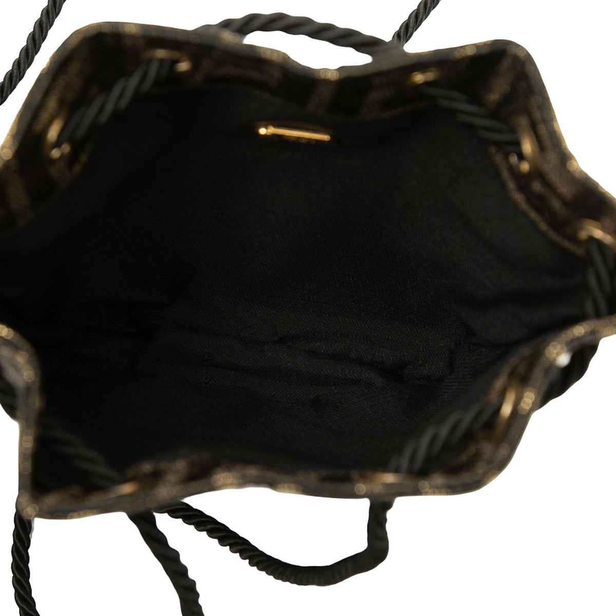 Fendi Zucca Canvas Drawstring Bucket Bag — Brown