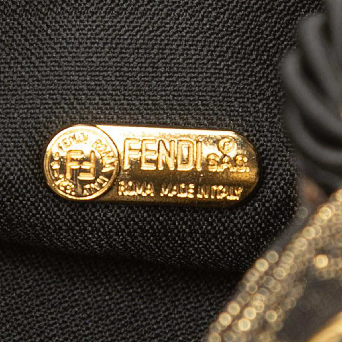 Fendi Zucca Canvas Drawstring Bucket Bag — Brown