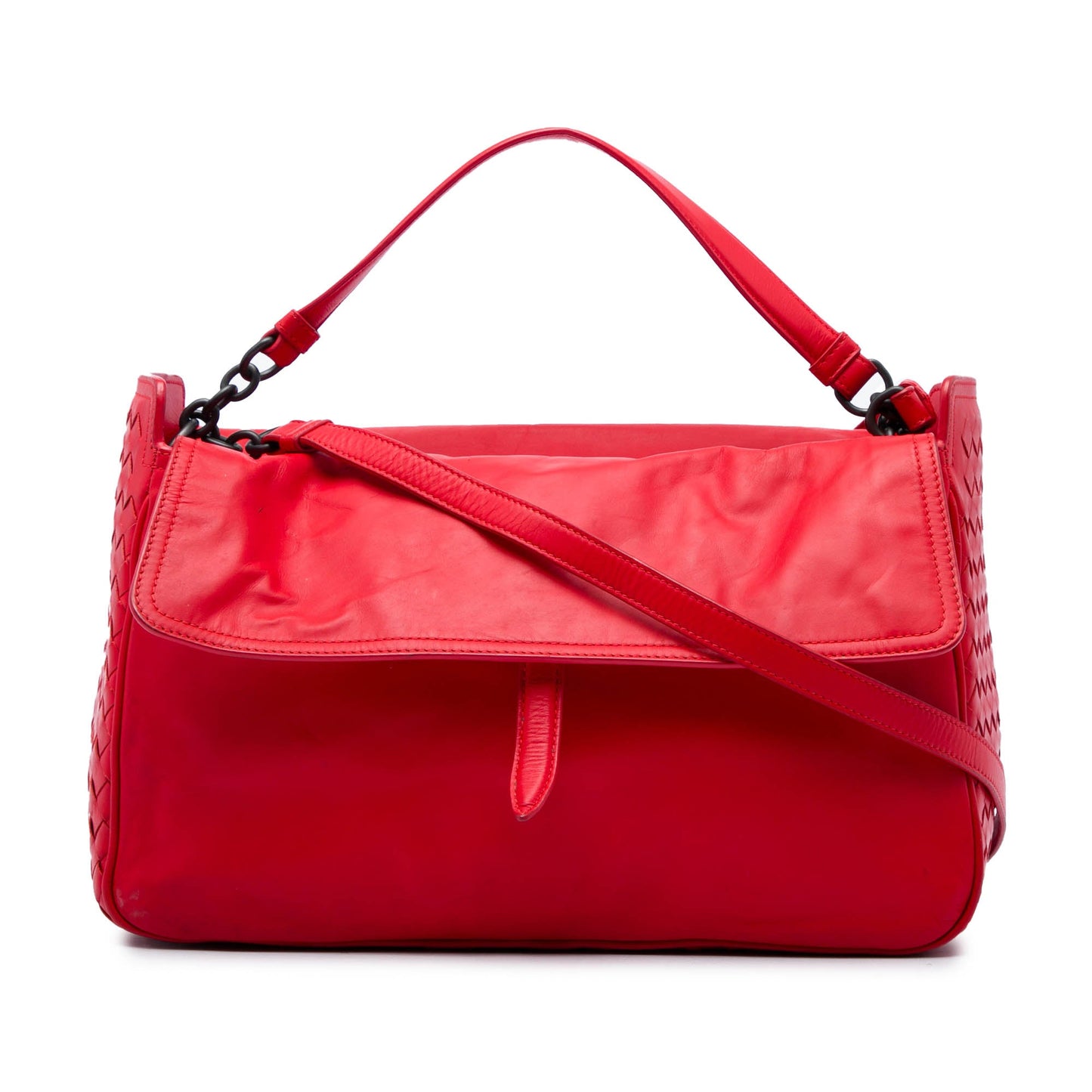 Bottega Veneta Intrecciato Trimmed Nappa Satchel