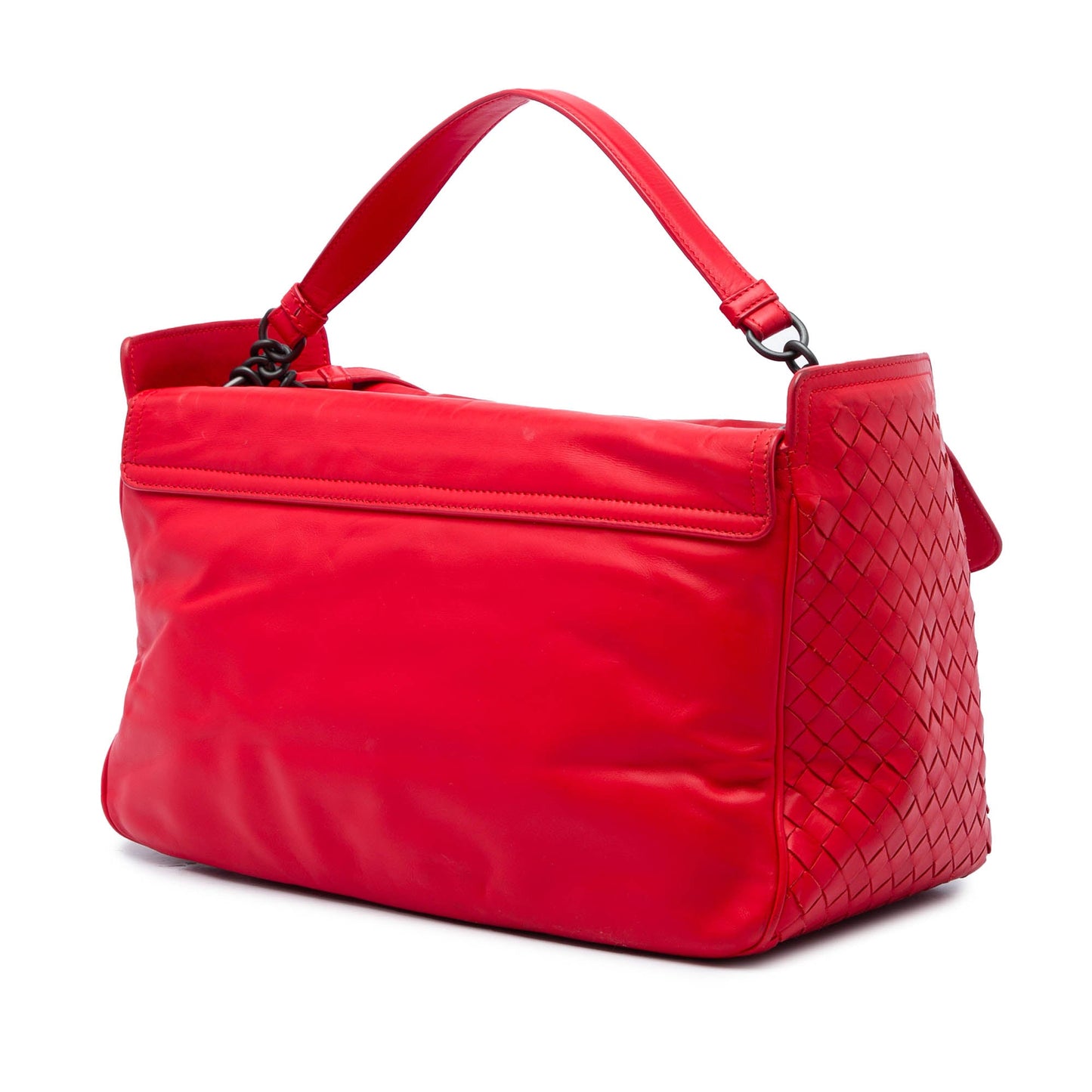 Bottega Veneta Intrecciato Trimmed Nappa Satchel