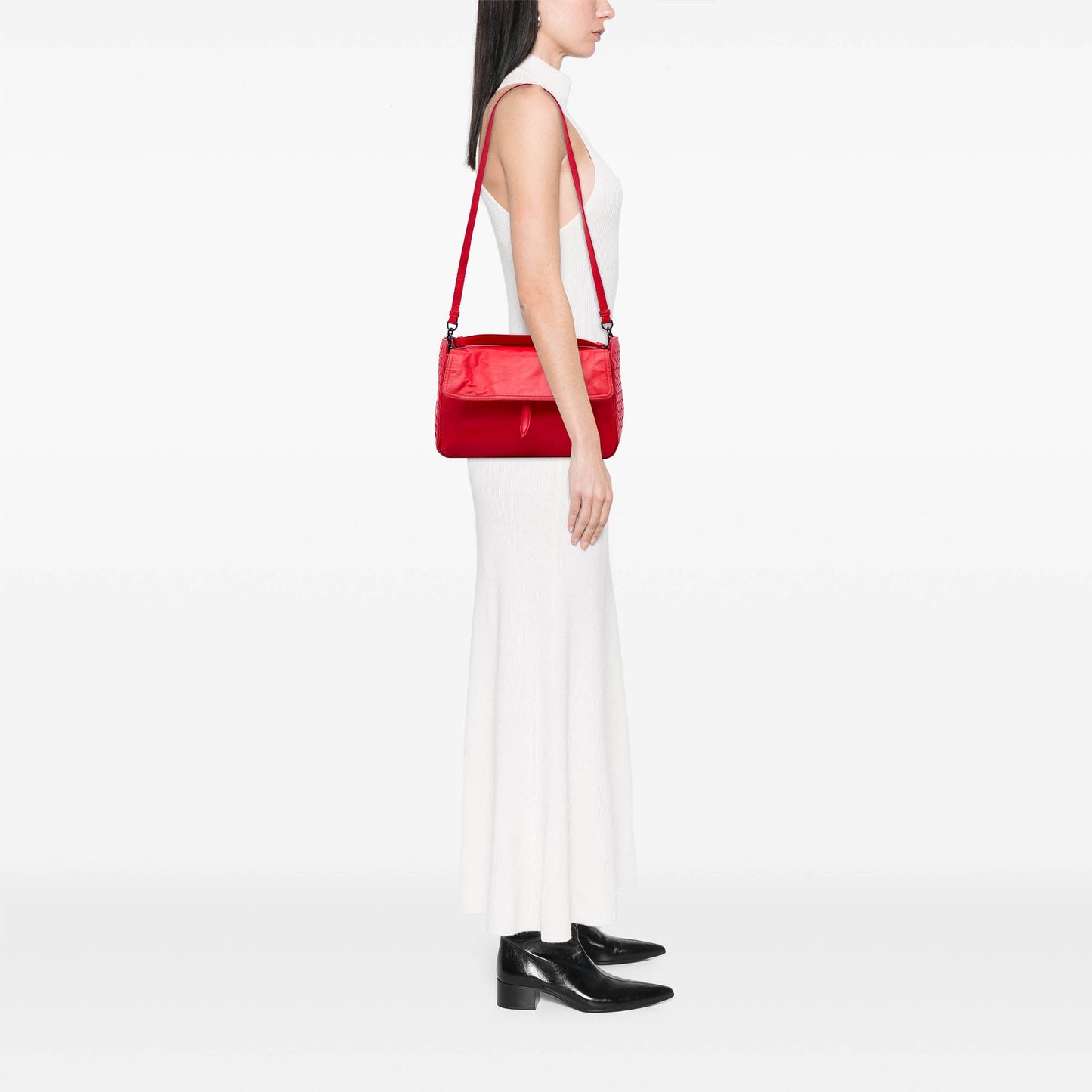 Bottega Veneta Intrecciato Trimmed Nappa Satchel