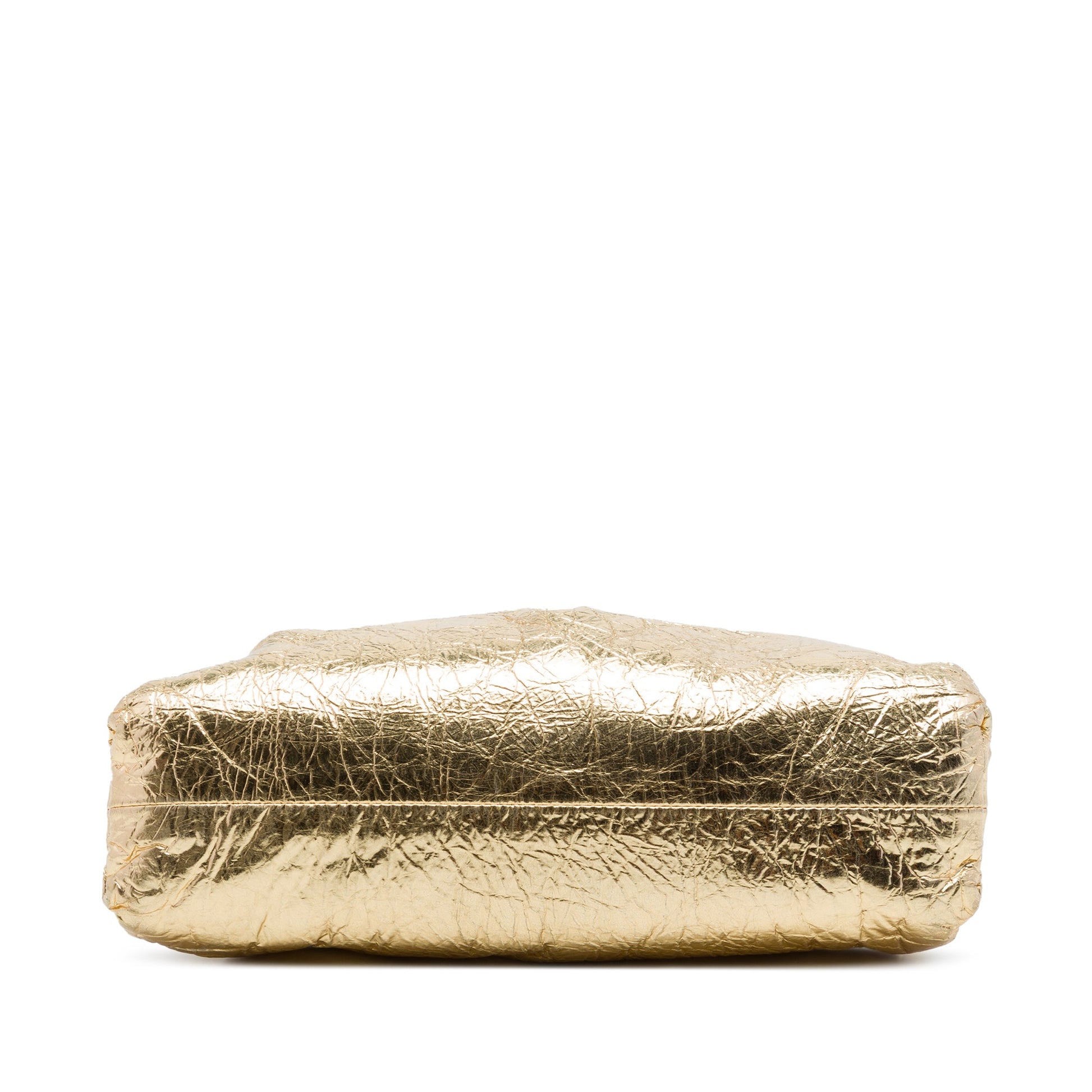 Bottega Veneta Metallic Crinkled Lambskin The Mini Pouch Crossbody