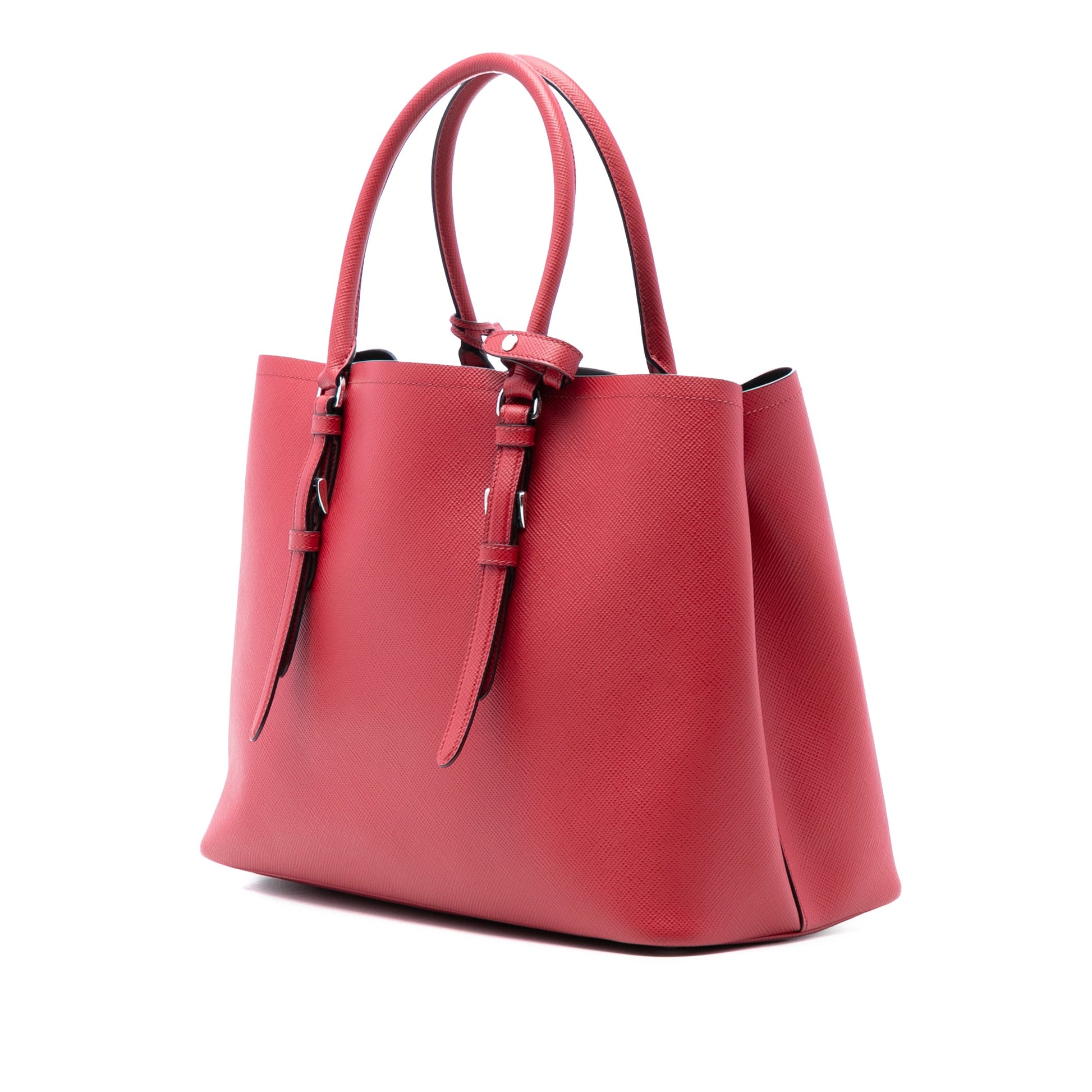 Prada Medium Saffiano Cuir Double Handle Satchel