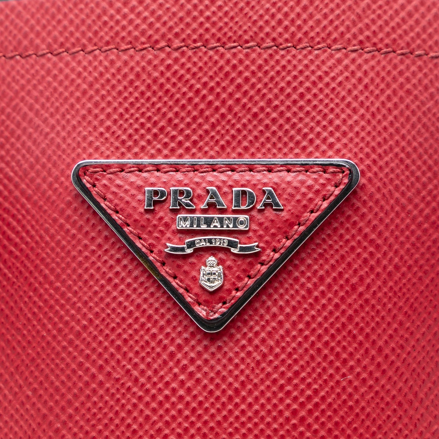 Prada Medium Saffiano Cuir Double Handle Satchel