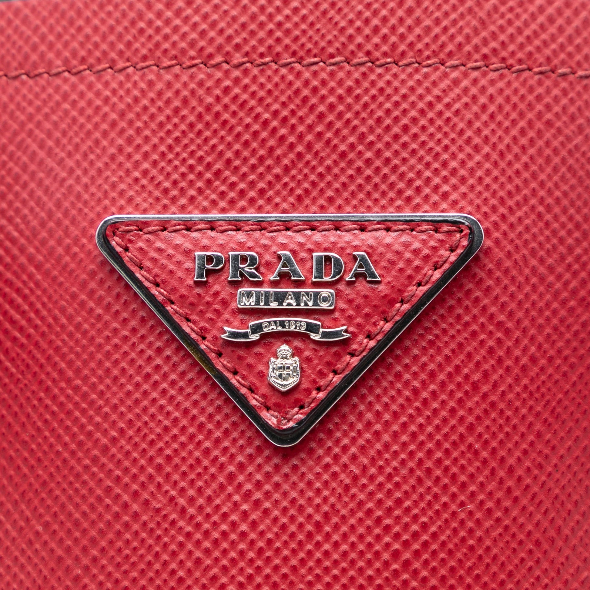 Prada Medium Saffiano Cuir Double Handle Satchel