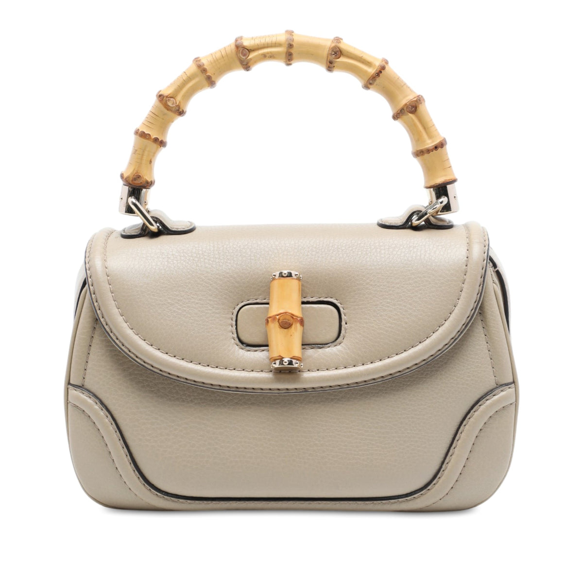 Gucci Medium Calfskin New Bamboo Satchel