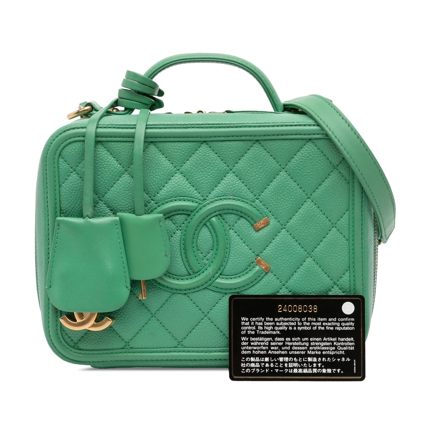 Chanel Medium Caviar CC Filigree Vanity Case