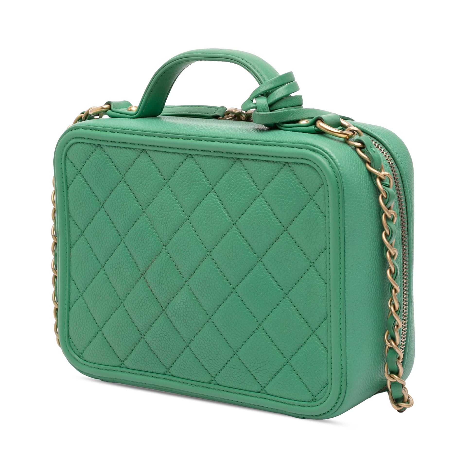 Chanel Medium Caviar CC Filigree Vanity Case