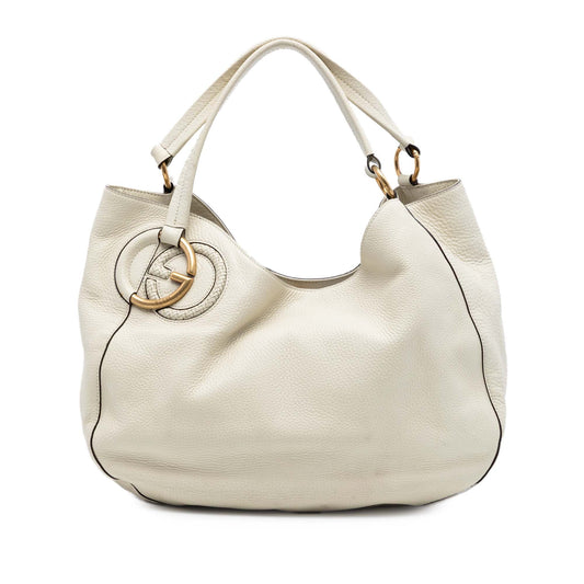 Medium Pebbled Calfskin Twill Tote