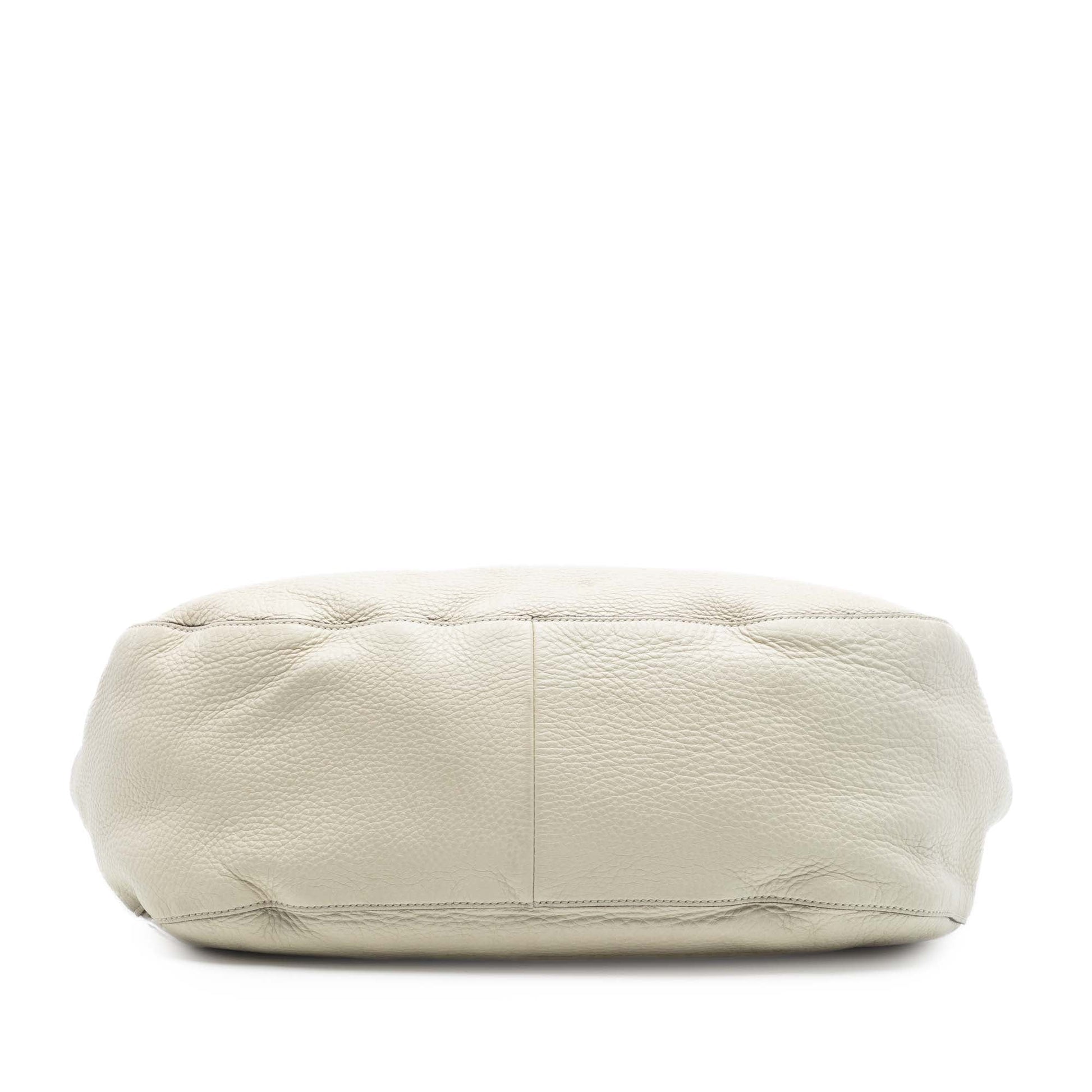 Medium Pebbled Calfskin Twill Tote