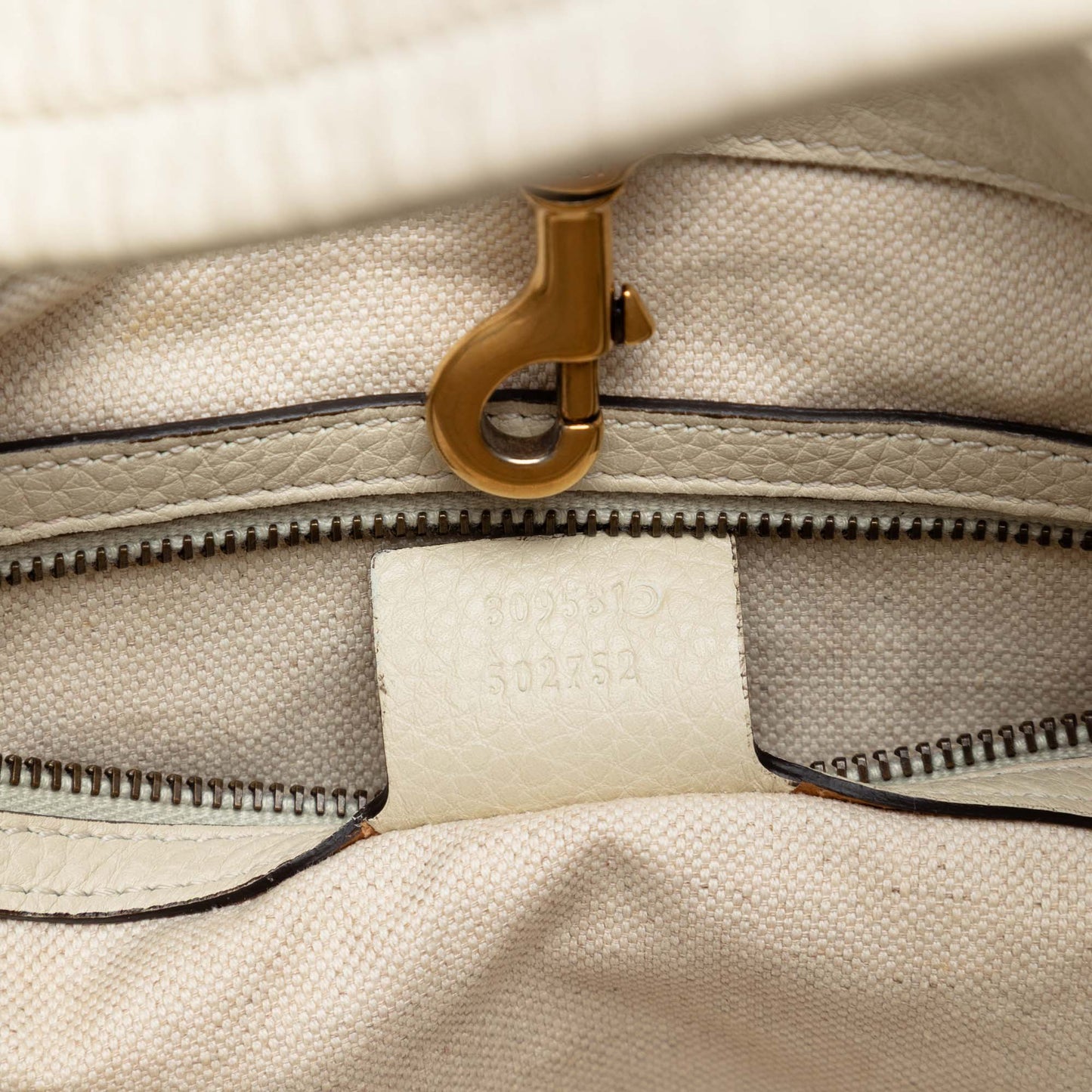 Medium Pebbled Calfskin Twill Tote