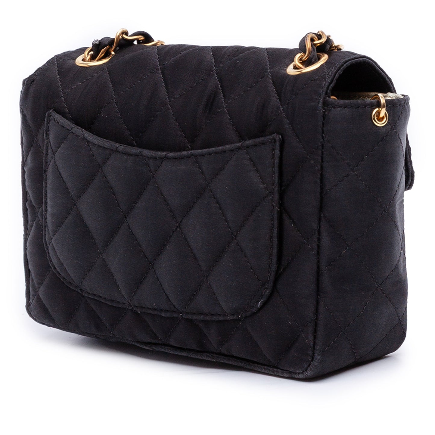 Chanel Mini Square Classic Satin Single Flap