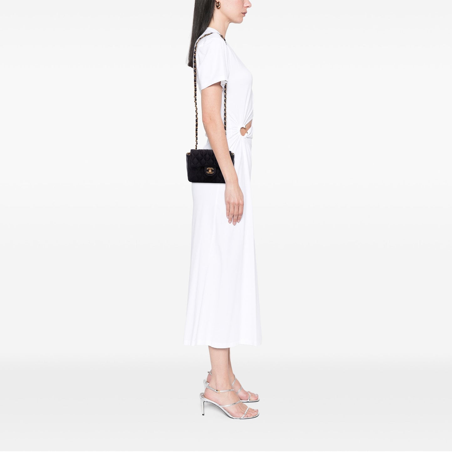 Chanel Mini Square Classic Satin Single Flap