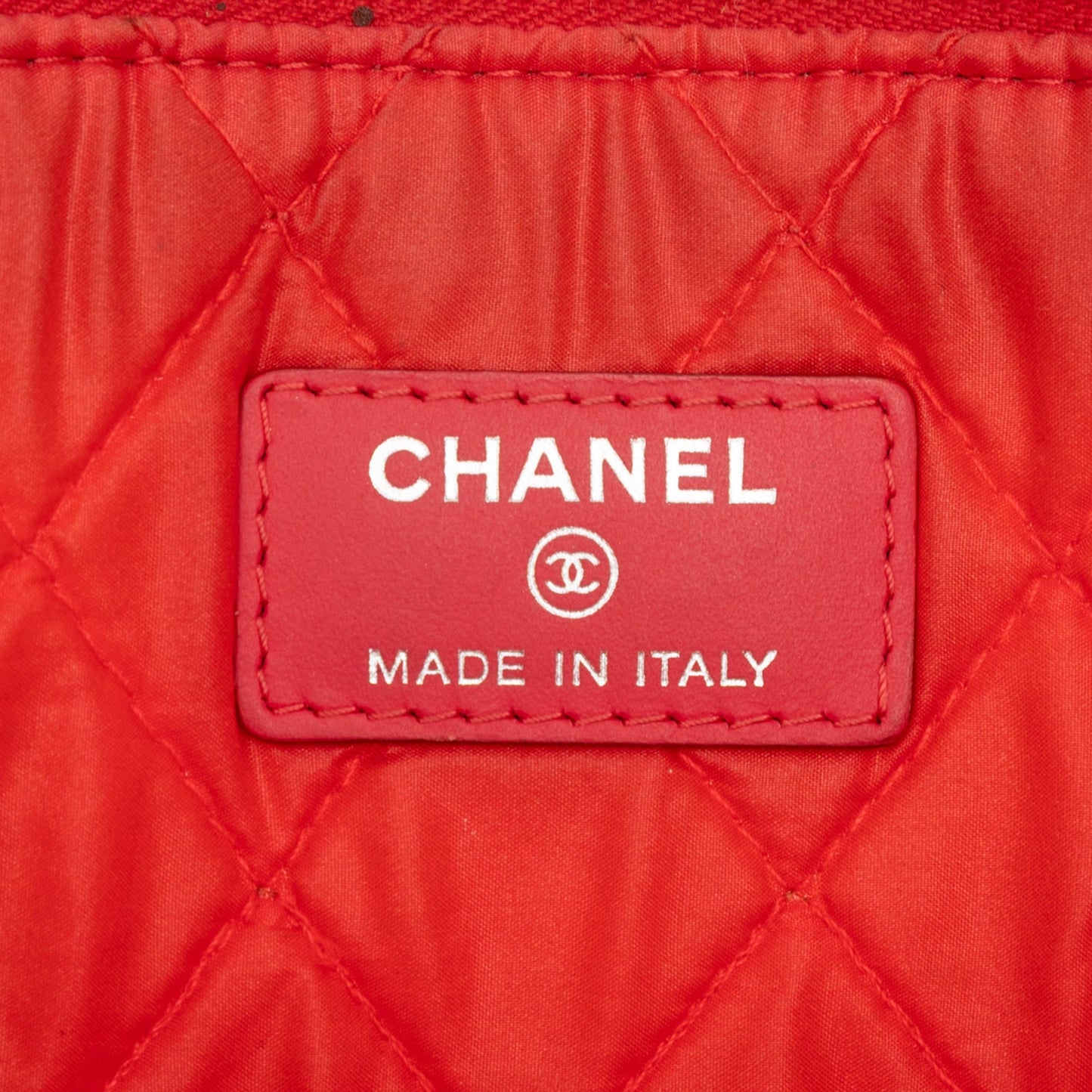 Chanel Medium Patent Quilted Cosmetic Case