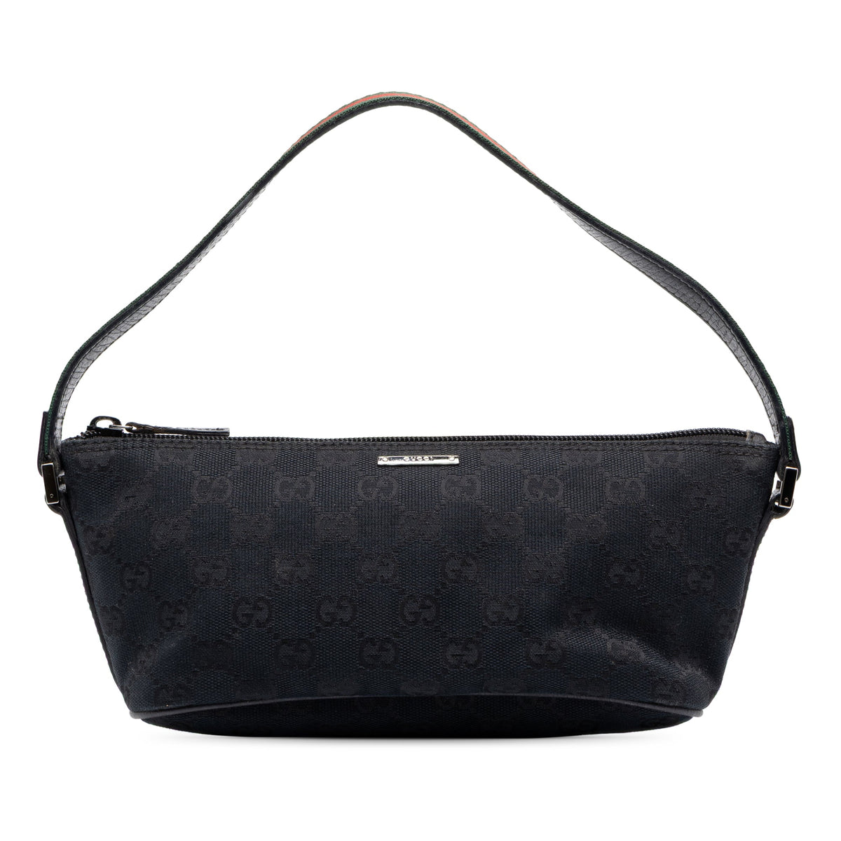 Gucci GG Canvas Web Boat — Black