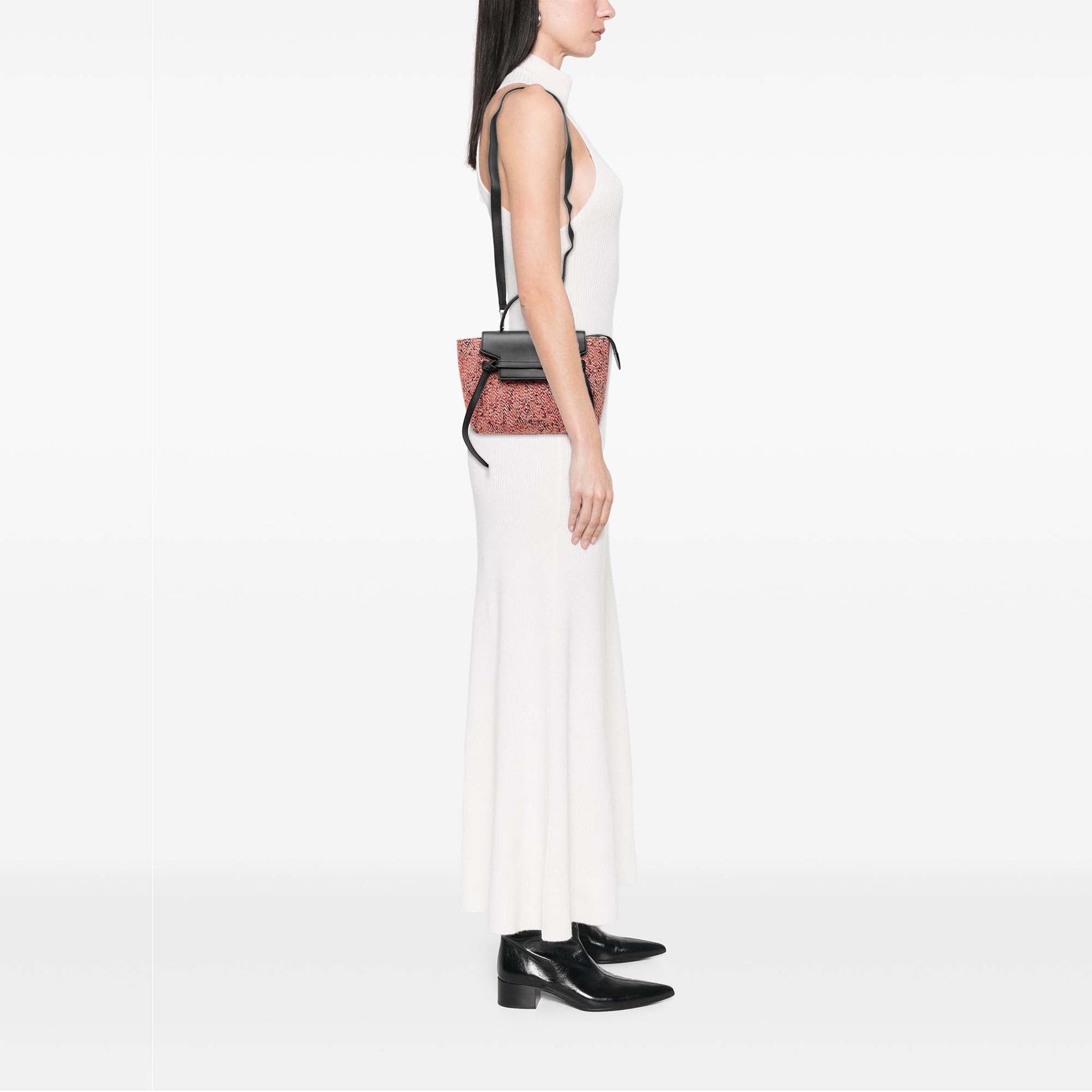 Celine Micro Tweed Belt Satchel