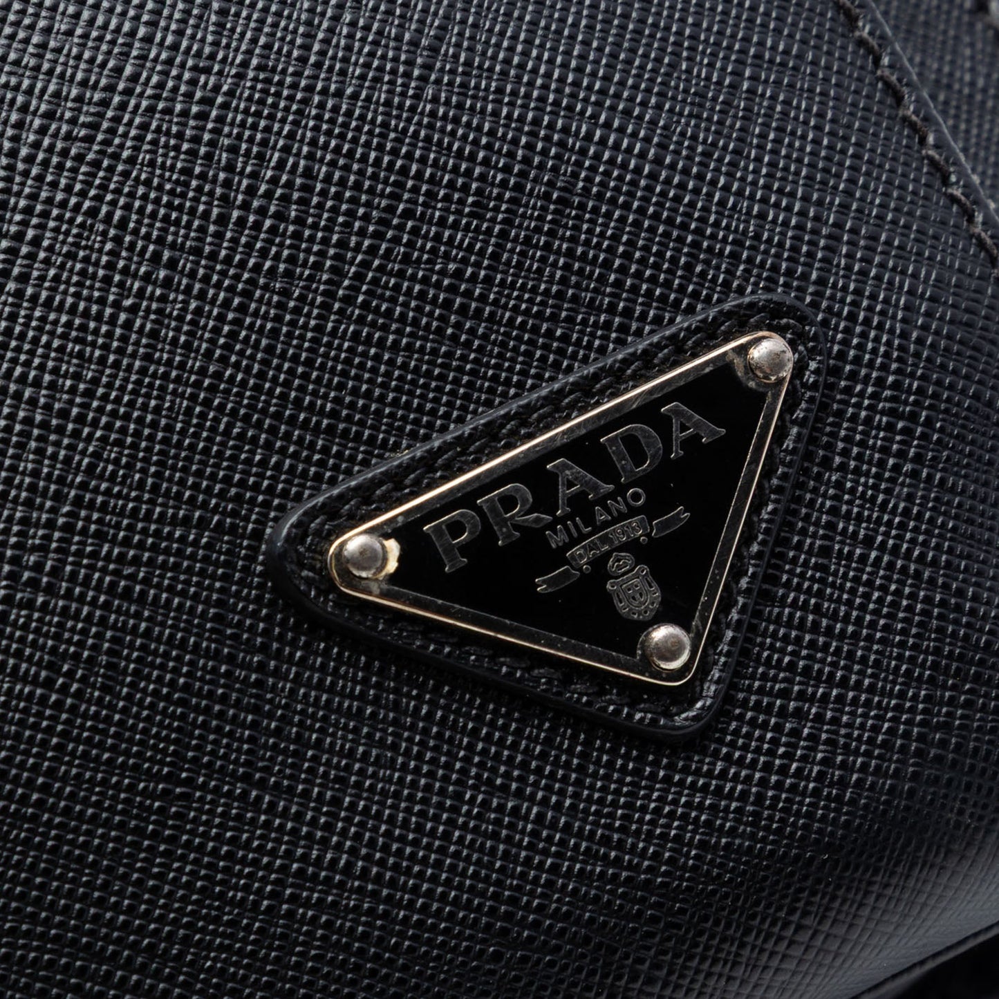 Prada Saffiano Lux Front Pocket Convertible Tote