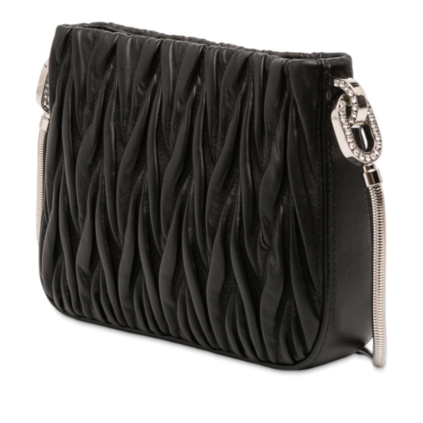 Miu Miu Nappa Matelasse Sassy Shoulder Bag