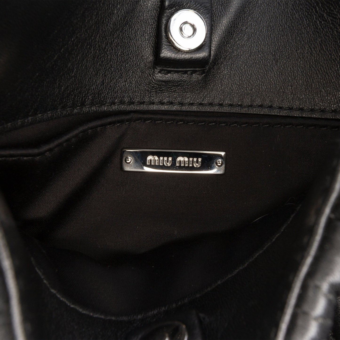 Miu Miu Nappa Matelasse Sassy Shoulder Bag