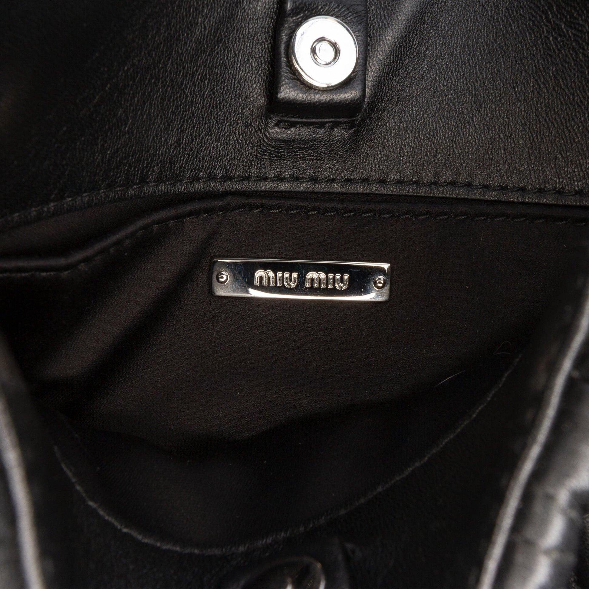 Miu Miu Nappa Matelasse Sassy Shoulder Bag