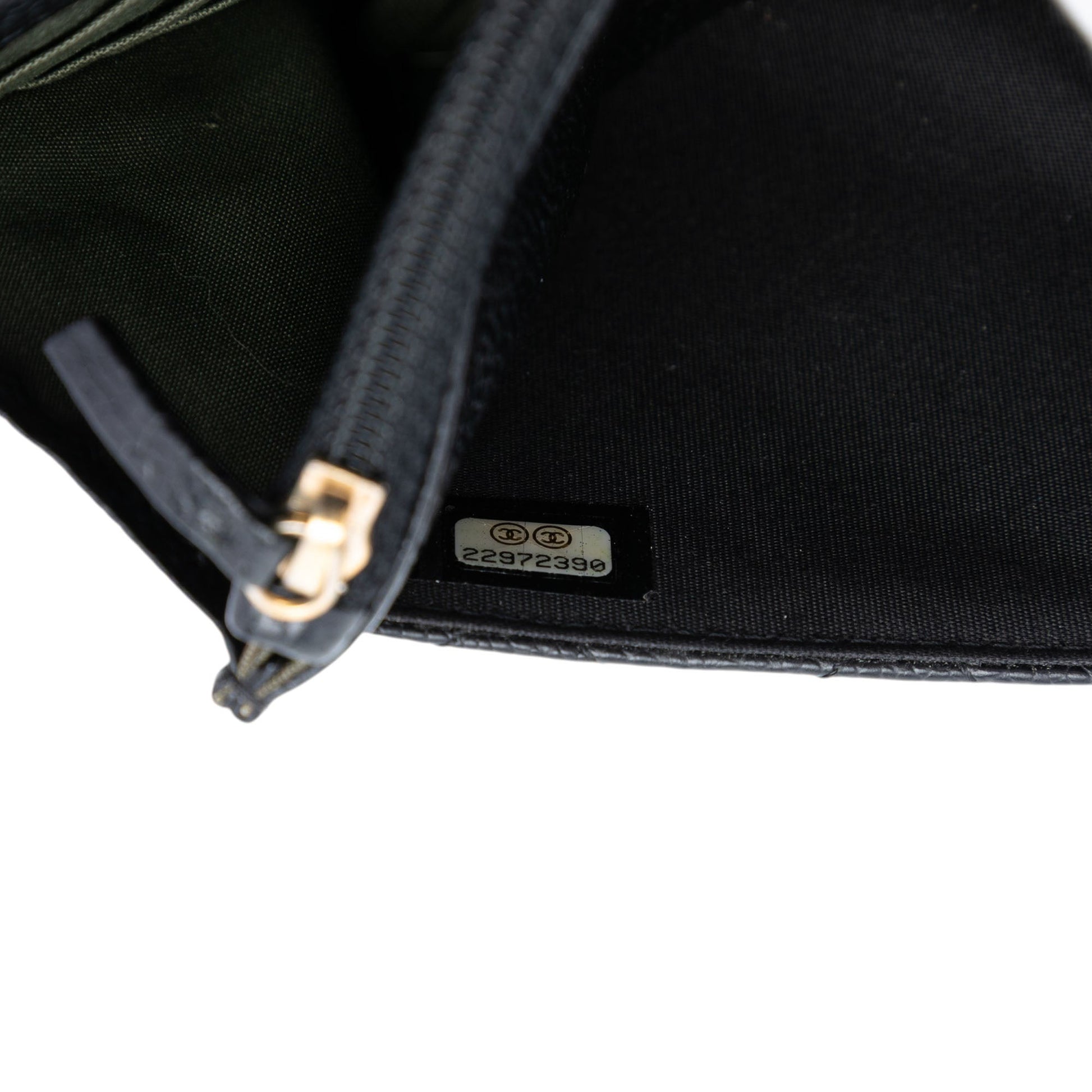 Chanel Quilted Caviar Boy Wallet on Chain