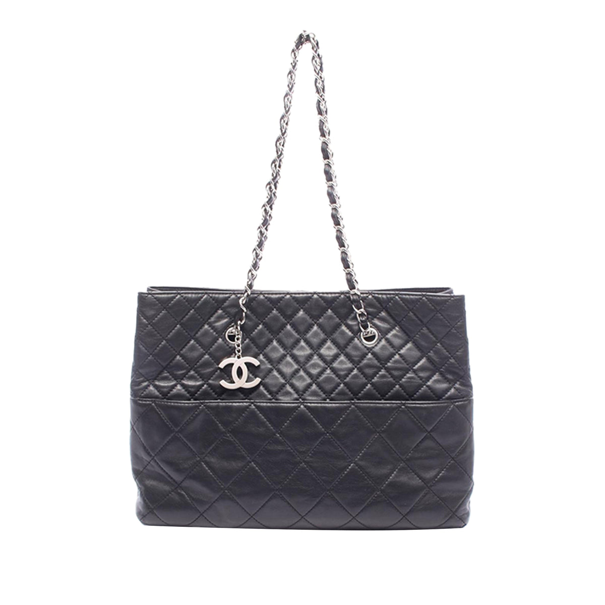 Chanel Large Quilted Calfskin In The Business Tote — Black