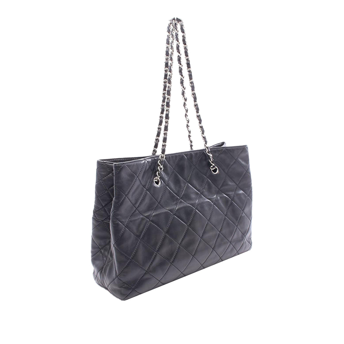 Chanel Large Quilted Calfskin In The Business Tote — Black