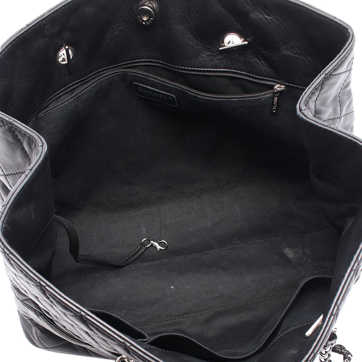 Chanel Large Quilted Calfskin In The Business Tote — Black