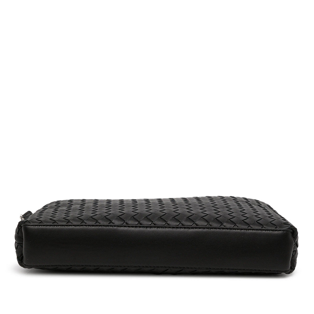 Bottega Veneta Nappa Intrecciato Piccolo Prism Pouch — Black