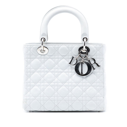 Dior Medium Lambskin Cannage Lady Dior