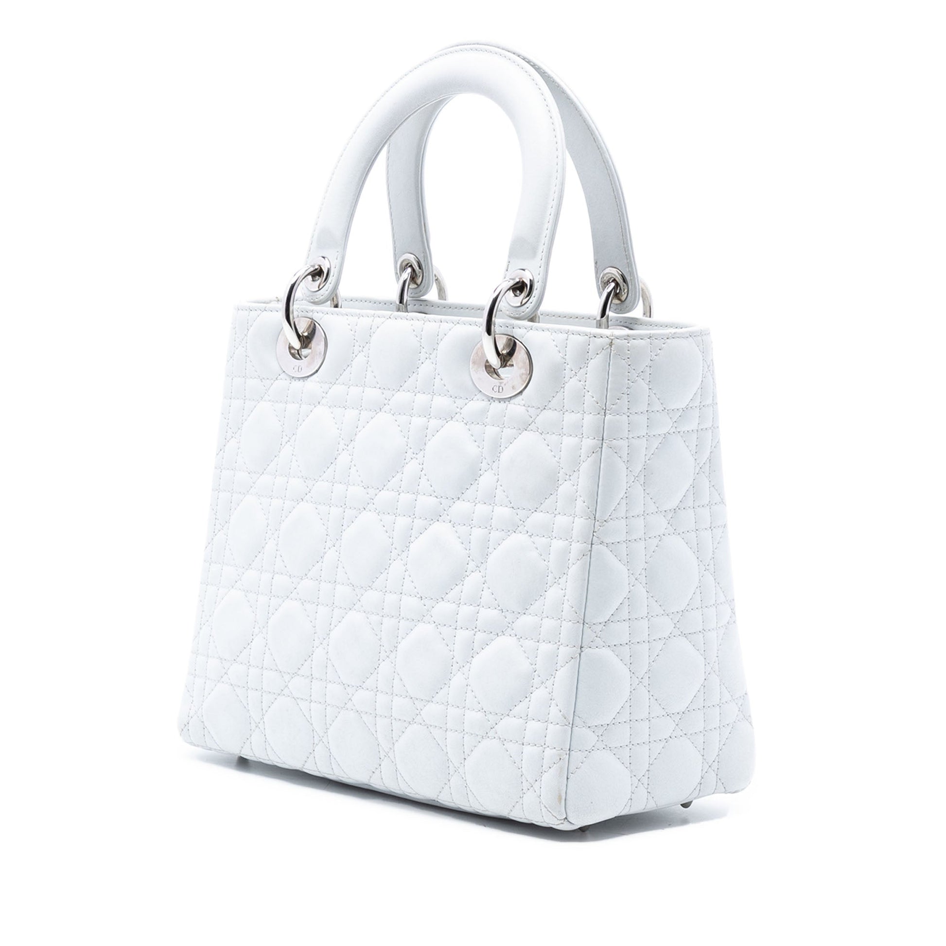 Dior Medium Lambskin Cannage Lady Dior