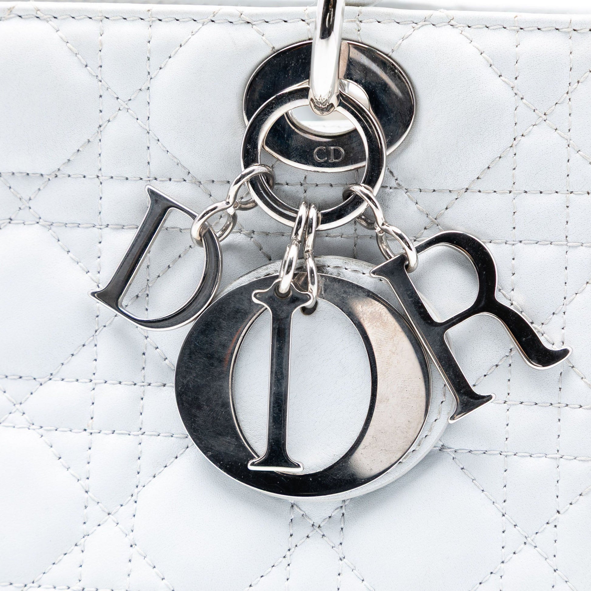 Dior Medium Lambskin Cannage Lady Dior