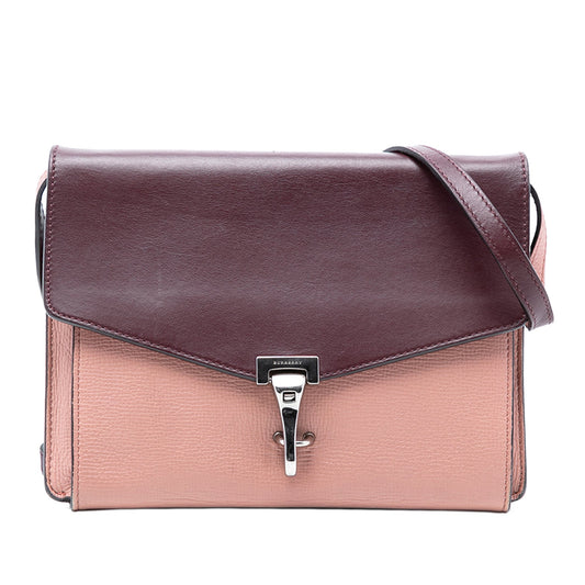 Burberry Bicolor Leather Macken Crossbody