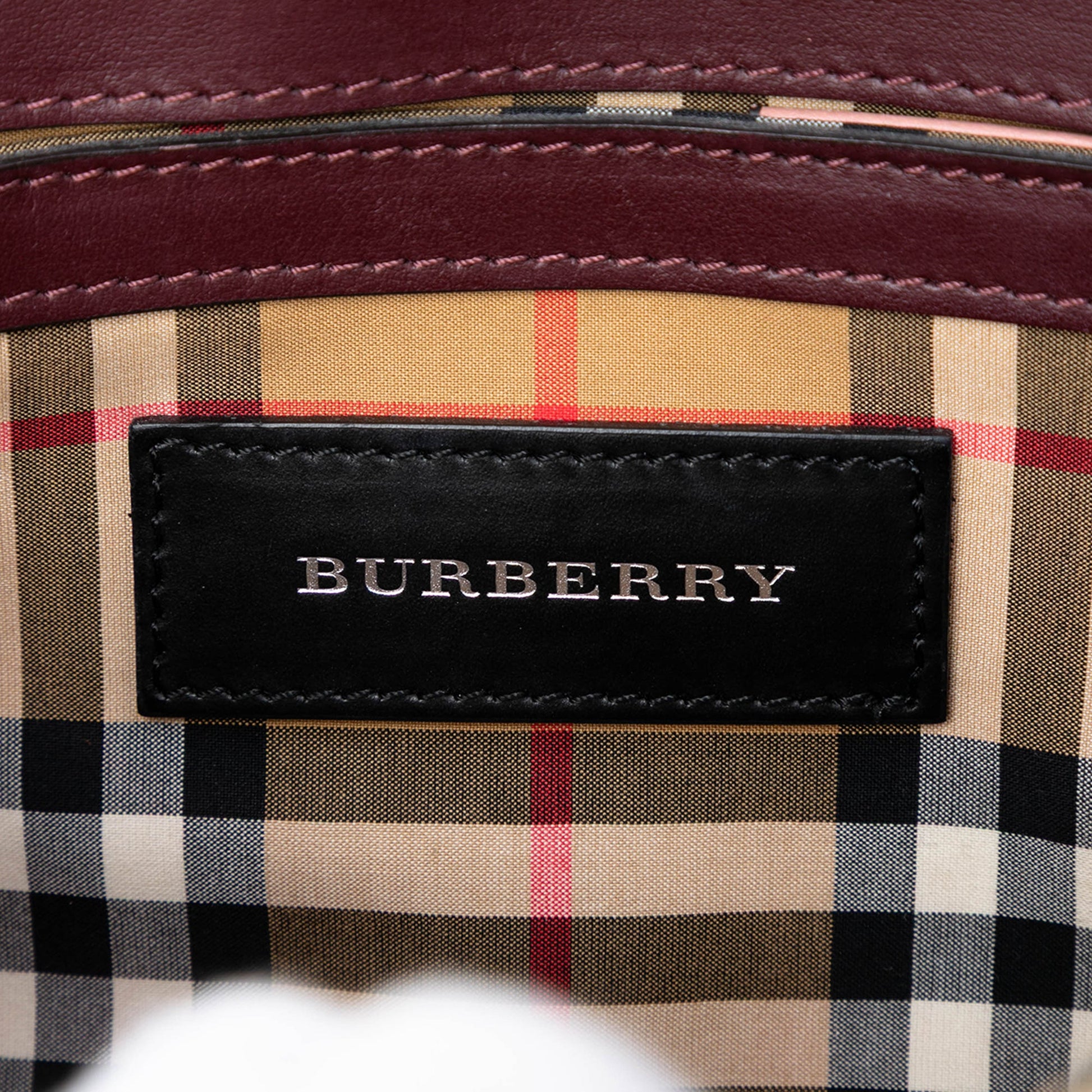 Burberry Bicolor Leather Macken Crossbody