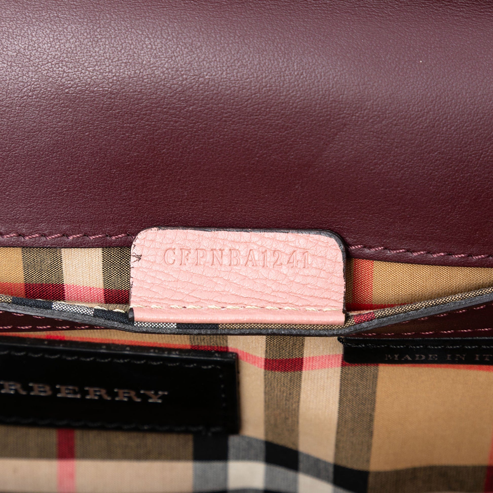 Burberry Bicolor Leather Macken Crossbody