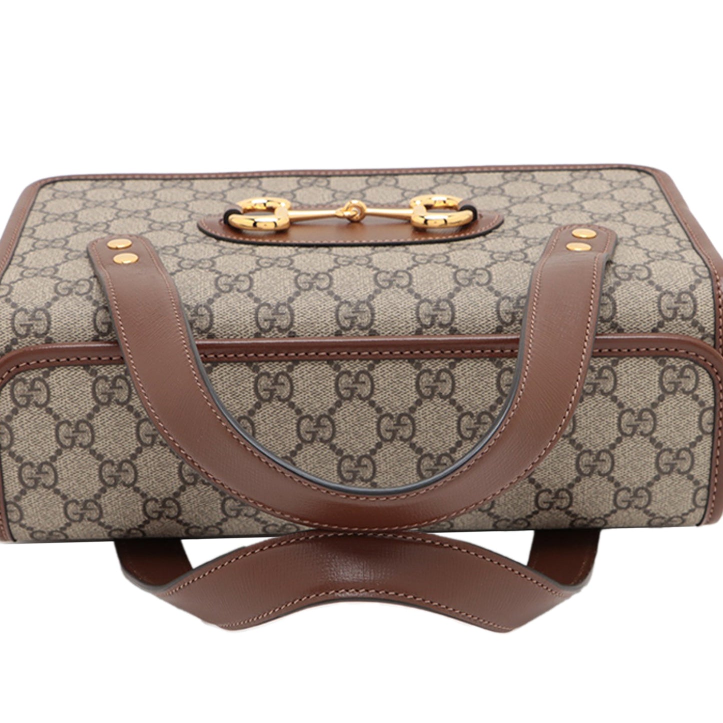 Gucci Small GG Supreme Horsebit 1955 Satchel