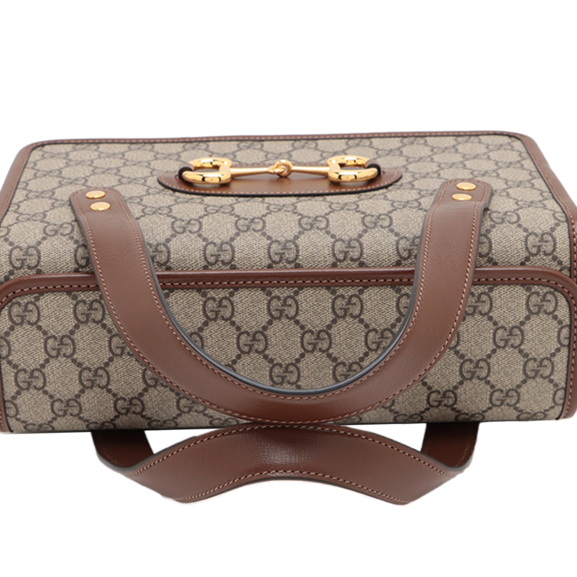 Gucci Small GG Supreme Horsebit 1955 Satchel
