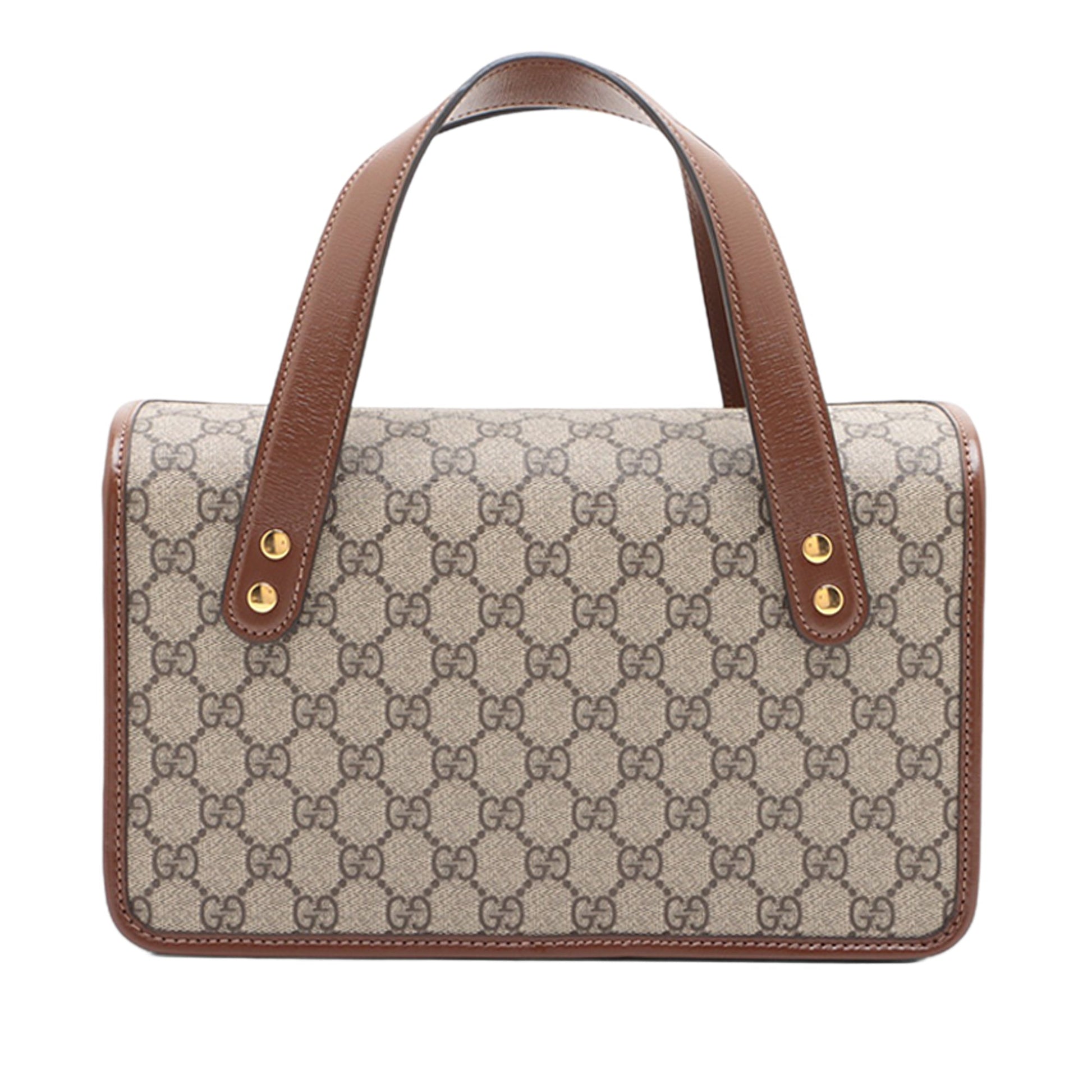 Gucci Small GG Supreme Horsebit 1955 Satchel