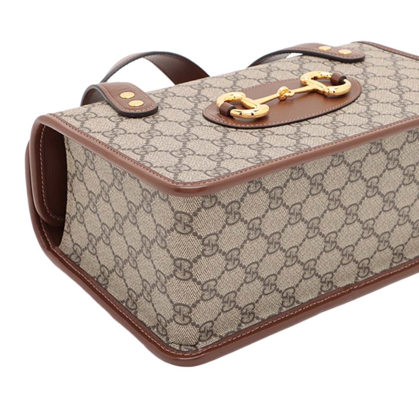 Gucci Small GG Supreme Horsebit 1955 Satchel