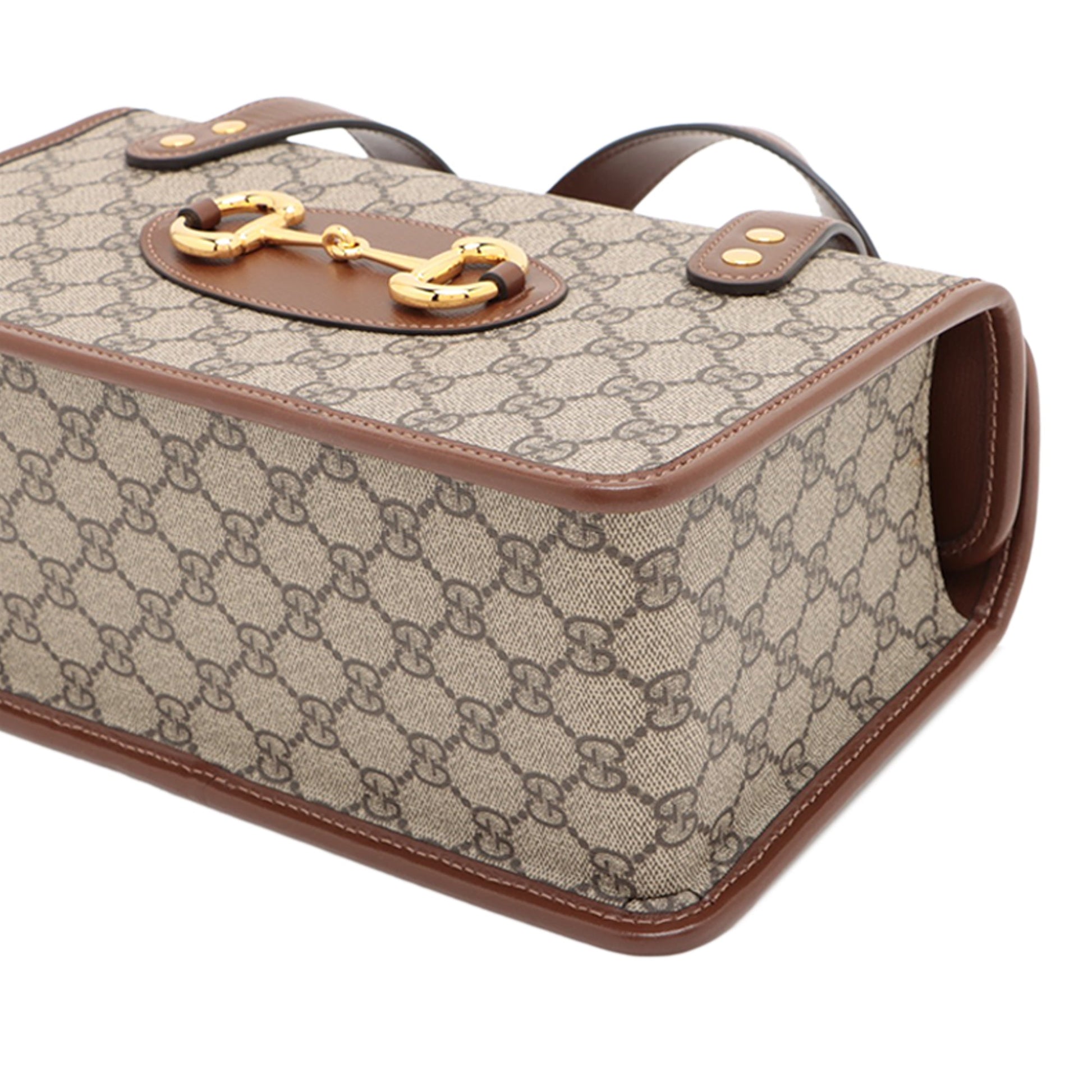 Gucci Small GG Supreme Horsebit 1955 Satchel