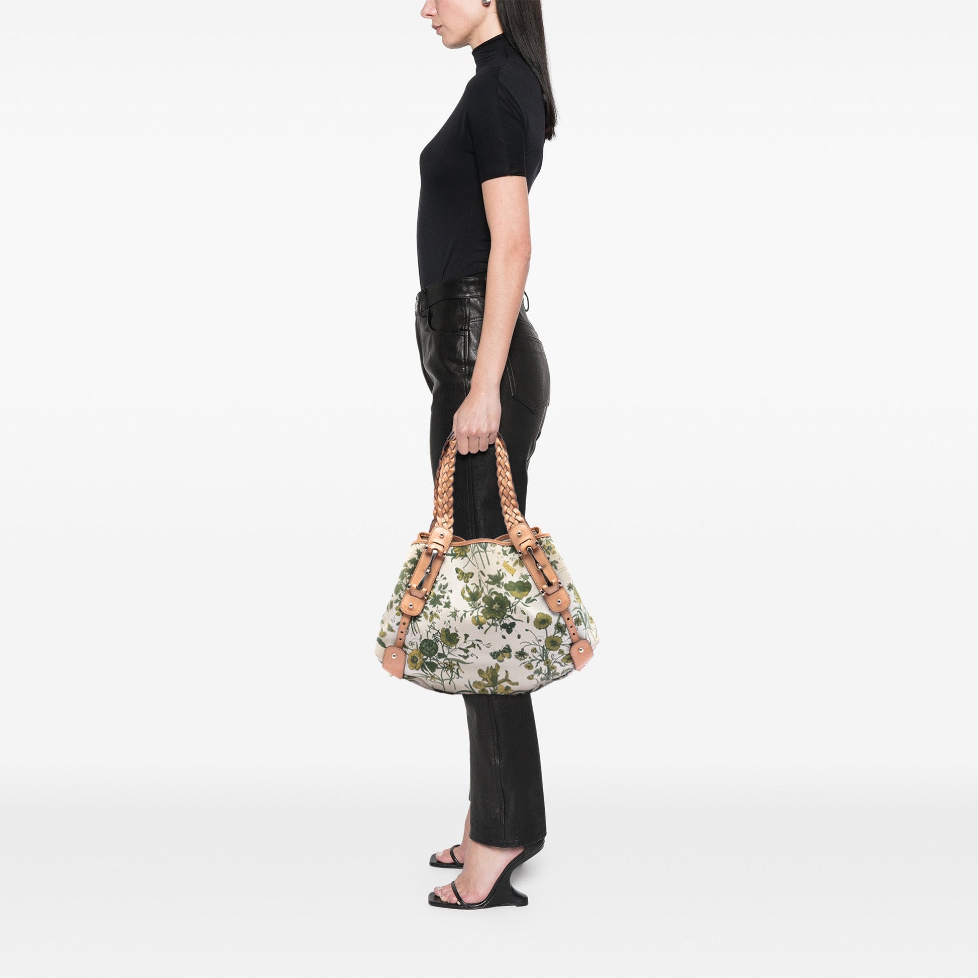 Gucci Medium Canvas Floral Pelham Shoulder Bag