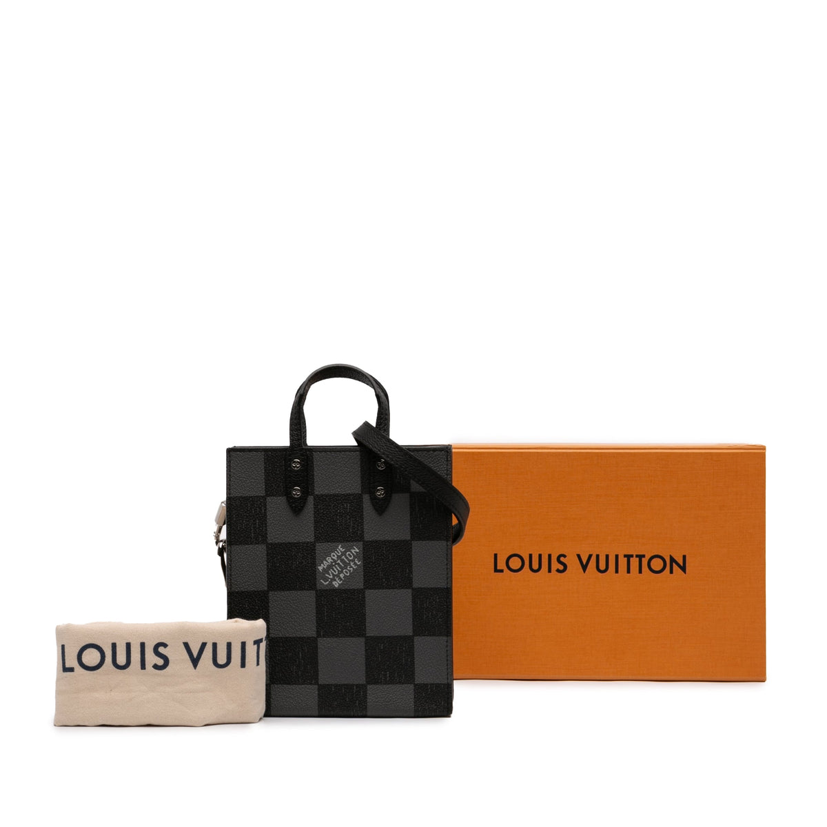 Louis Vuitton Damier Checkerboard Sac Plat XS