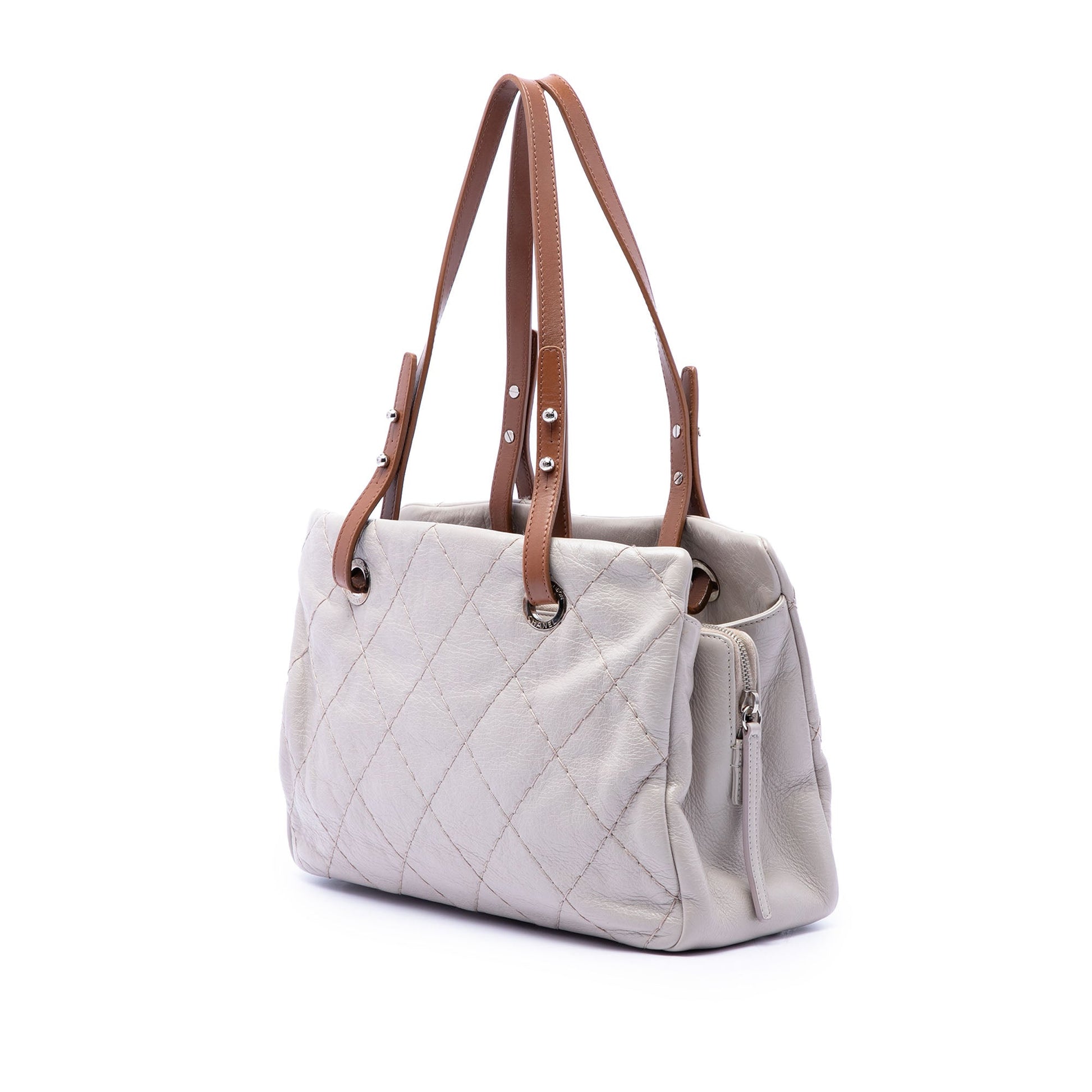 Chanel Glazed Calfskin On the Road Tote