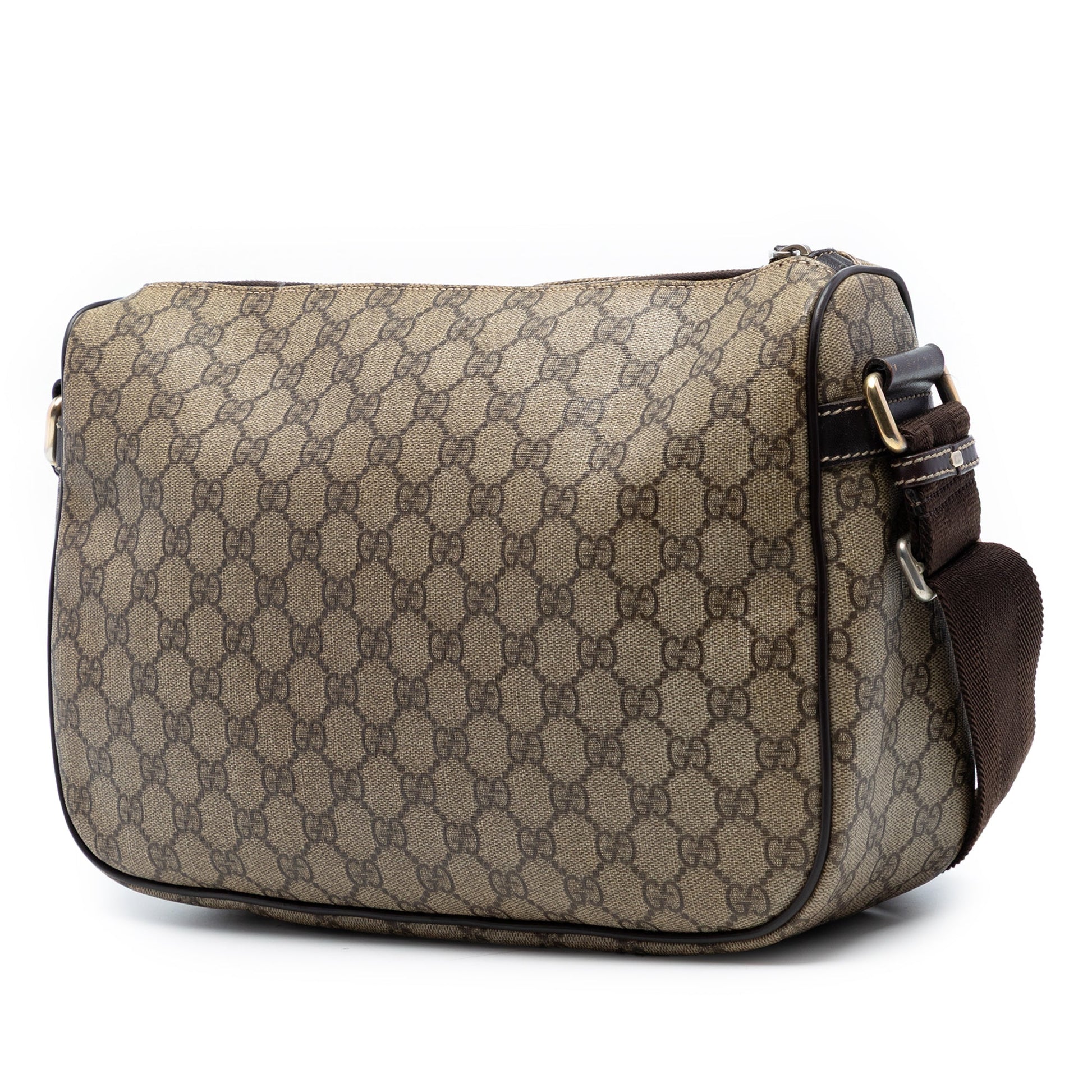 Gucci GG Supreme Double Pocket Crossbody